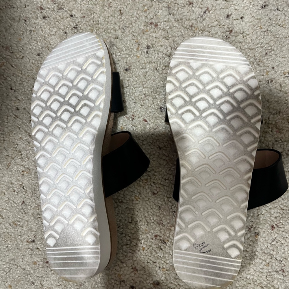 Women’s‎ Kensie black sandals 7.5 wedge - Picture 2 of 8